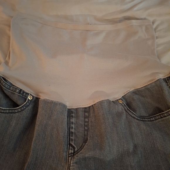 1969 Always Skinny Women's Gray Straight Leg Maternity Jeans - Picture 4 of 9